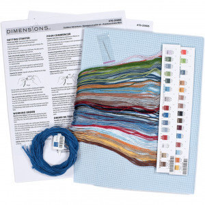 Counted Cross Stitch Kit 11"X14"-Outdoor Adventure, Dimensions, 70-35406