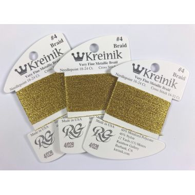 Thread 028 - Citron Very Fine 4 Braid Kreinik B040028S