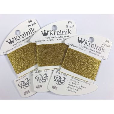 Thread 028 - Citron Very Fine 4 Braid Kreinik B040028S
