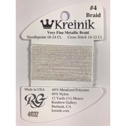 Thread 032 - Pearl Very Fine 4 Braid Kreinik B040032S