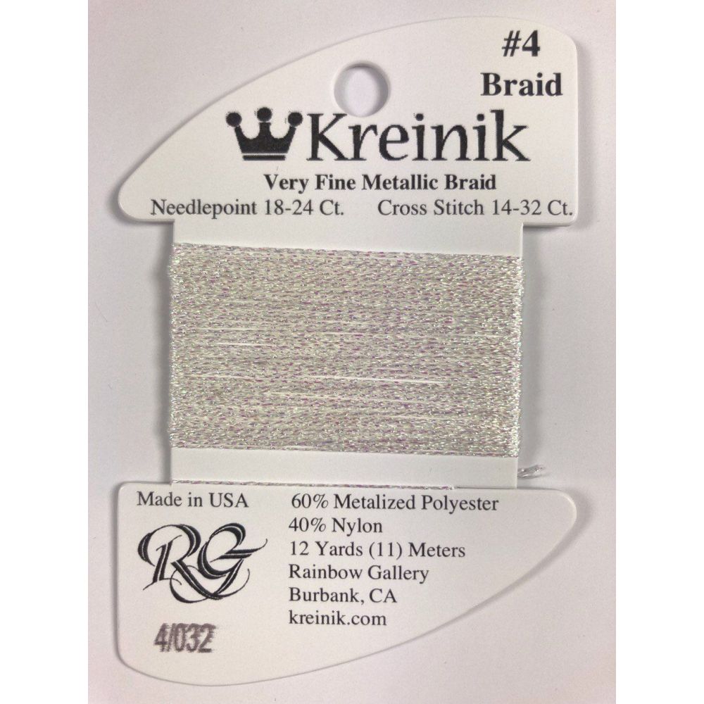 Thread 032 - Pearl Very Fine 4 Braid Kreinik B040032S