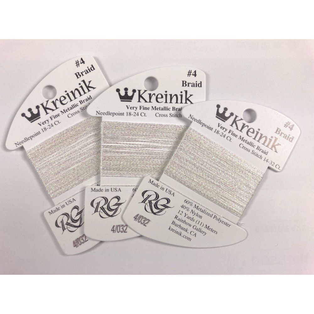 Thread 032 - Pearl Very Fine 4 Braid Kreinik B040032S