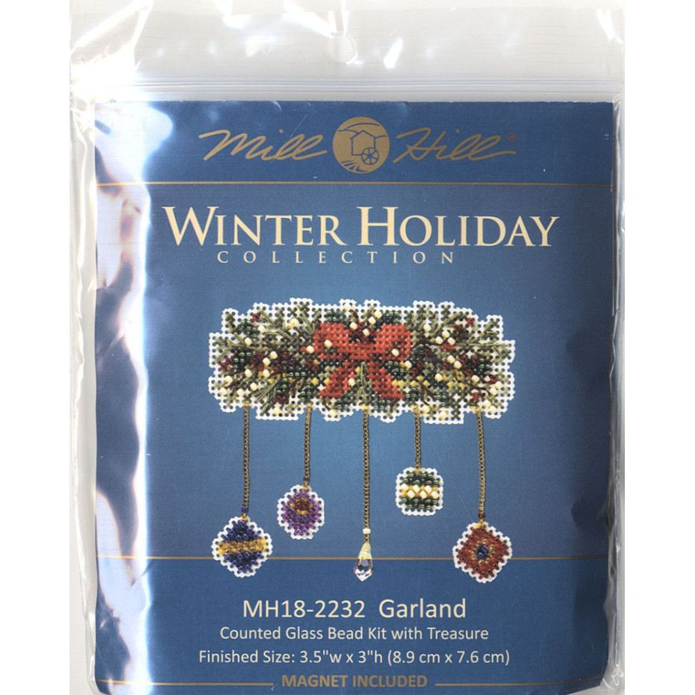 Beaded Cross Stitch Kit Garland, Mill Hill MH18-2232