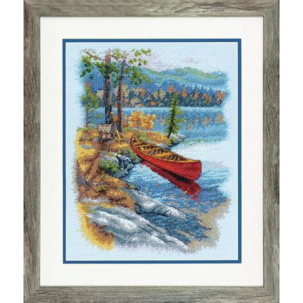 Counted Cross Stitch Kit 11"X14"-Outdoor Adventure, Dimensions, 70-35406