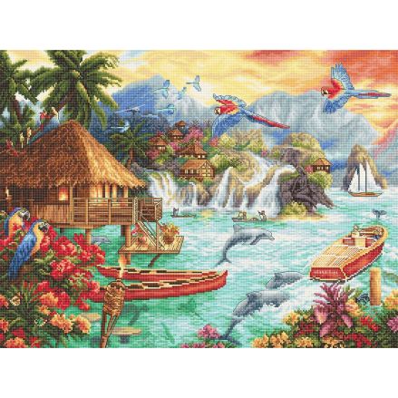 LetiStitch Counted Cross Stitch Kit LETI 925 – Island Life