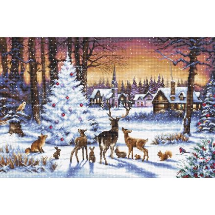LetiStitch Counted Cross Stitch Kit LETI 947 – Christmas Wood