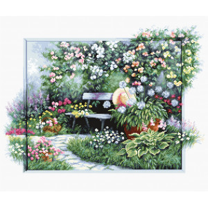 Cross Stitch Kit “Blooming Garden” Luca-S BU4012
