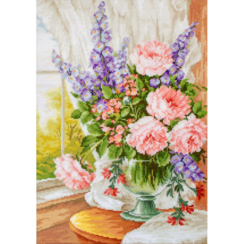 Cross Stitch Kit “Flowers at the Window” Luca-S BU4016