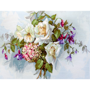 Cross Stitch Kit “Bouquet with Roses” Luca-S BA2363
