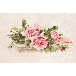 Cross Stitch Kit “Pink Roses” Luca-S BL22400