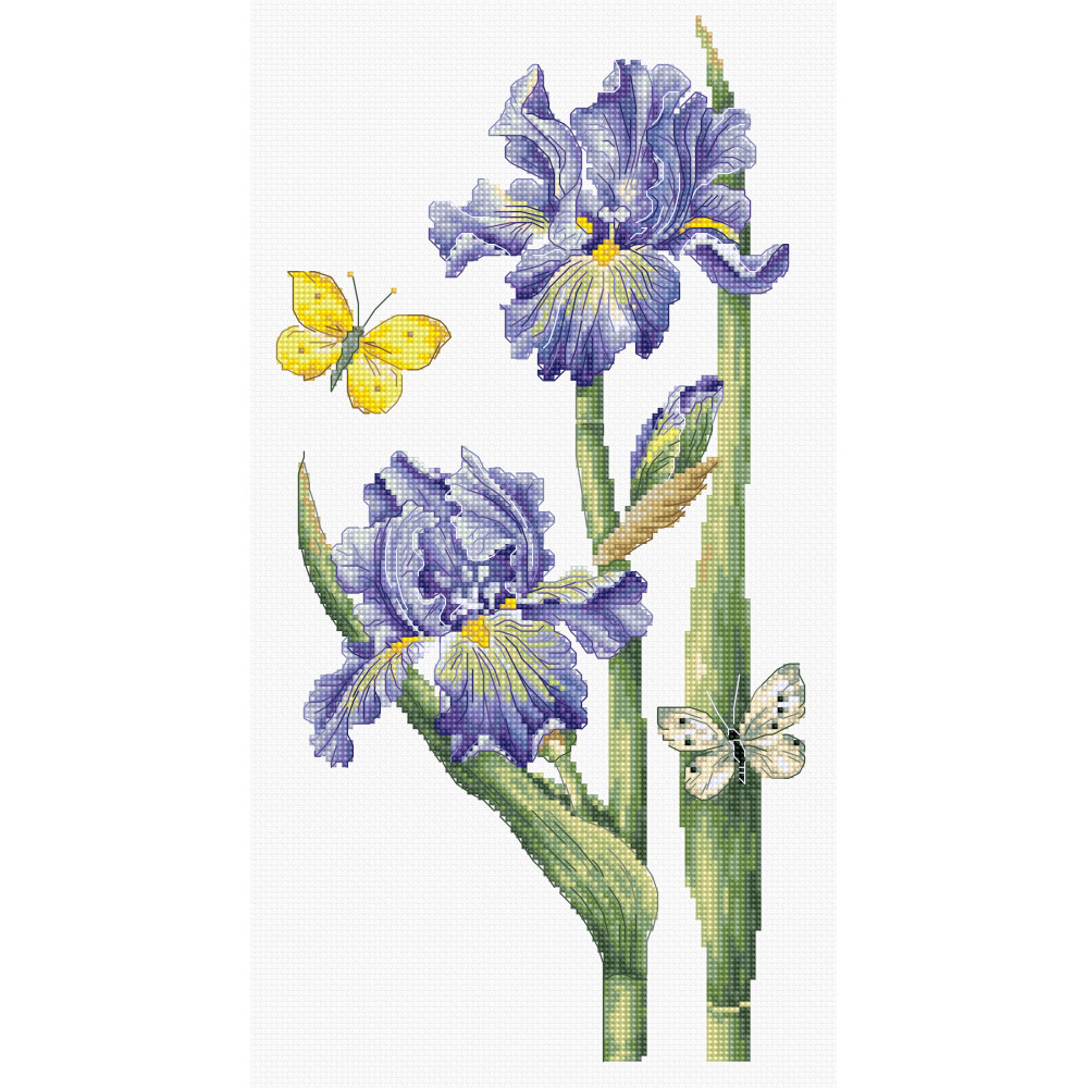 Cross Stitch Kit “May Iris” Luca-S B7001