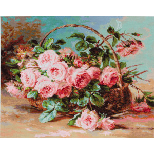 Cross Stitch Kit “Basket of Roses” Luca-S B547