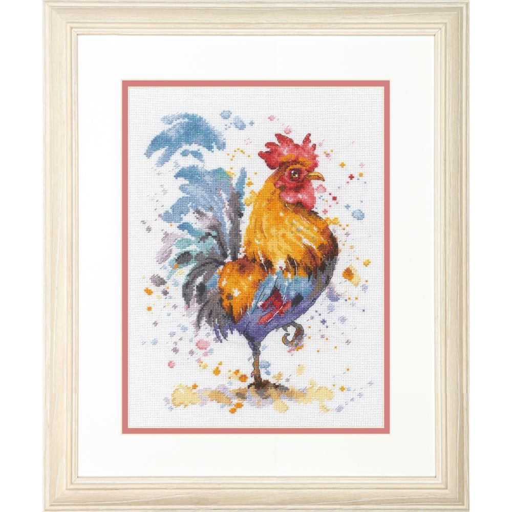 Dimensions Counted Cross Stitch Kit - Rooster 16 Count, 70-35432 Dimensions Counted Cross Stitch Kit - Rooster 16 Count, 70-35432