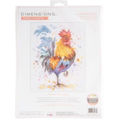 Dimensions Counted Cross Stitch Kit - Rooster 16 Count, 70-35432