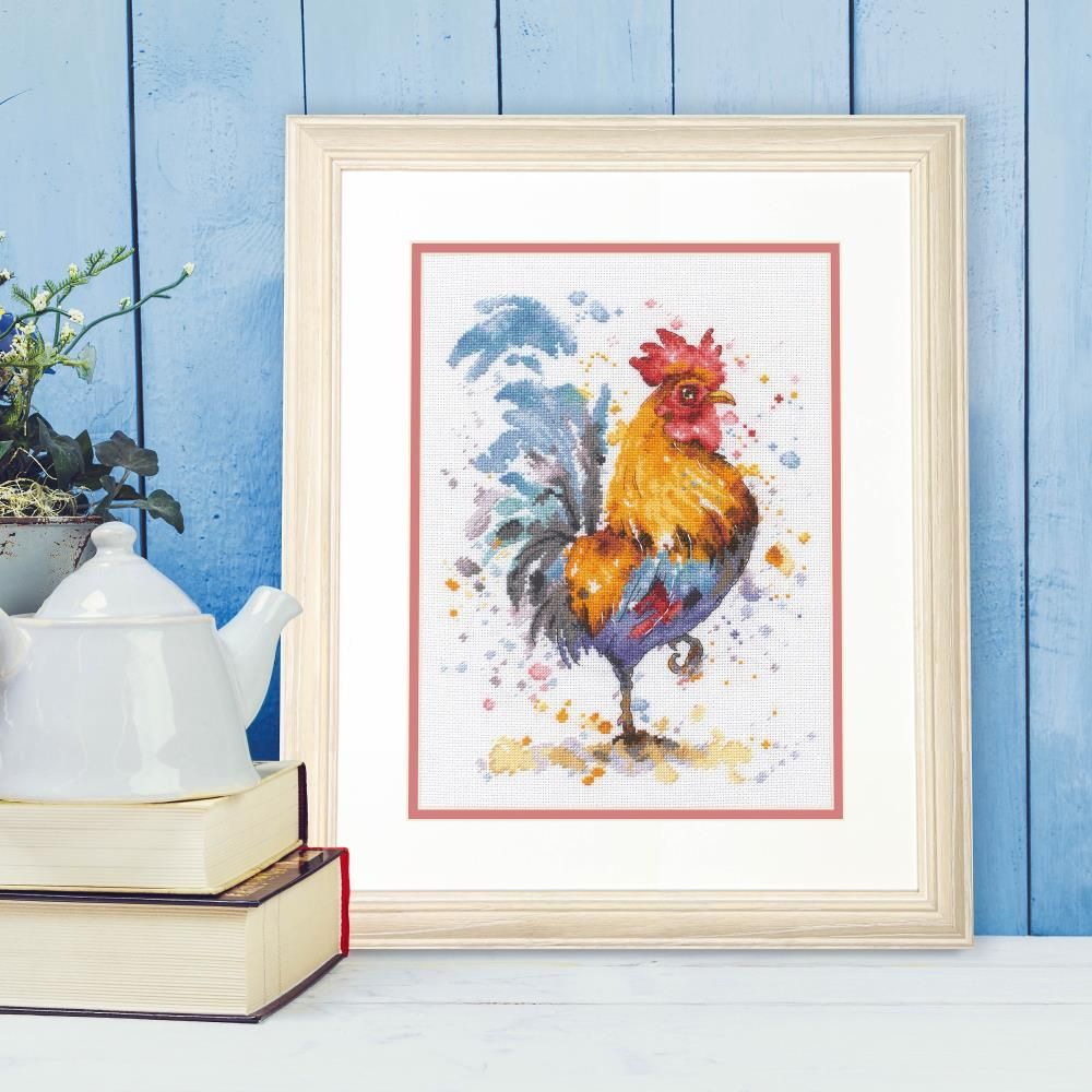 Dimensions Counted Cross Stitch Kit - Rooster 16 Count, 70-35432