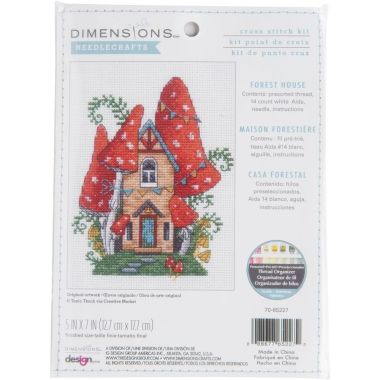 Dimensions Counted Cross Stitch Kit 70-65227 – Forest House