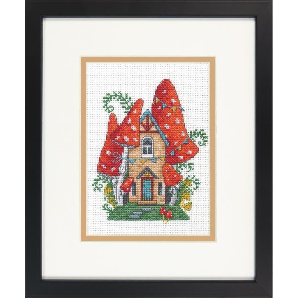 Dimensions Counted Cross Stitch Kit - Forest House 14 Count, 70-65227