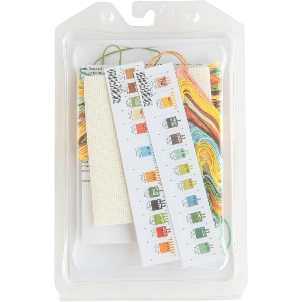 Dimensions Gold Petite Counted Cross Stitch Kit 6"X6" -Sunflower Garden 18 (18 Count), 70-65228