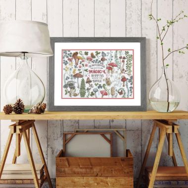 Dimensions Gold Collection Counted Cross Stitch Kit - Woodland Magic (16 Count), 70-35430