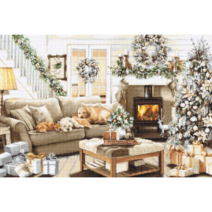 Cross Stitch Kit Dreaming of a White Christmas, Luca-S B2393