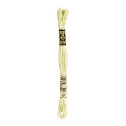 DMC 010 Six-Strand Floss – Very Light Tender Green