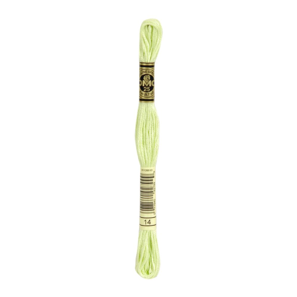 DMC 014 Six-Strand Floss – Pale Apple Green DMC 014 Six-Strand Floss – Pale Apple Green