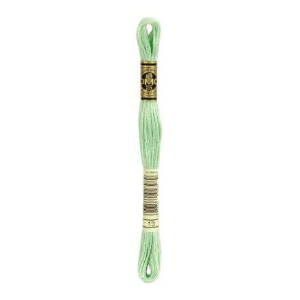 DMC 013 Six-Strand Floss – Medium Light Nile Green