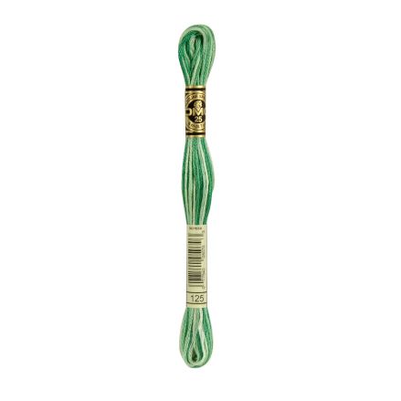 DMC 125 Six-Strand Floss – Variegated Seafoam Green