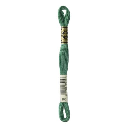 DMC 163 Six-Strand Floss – Medium Celadon Green