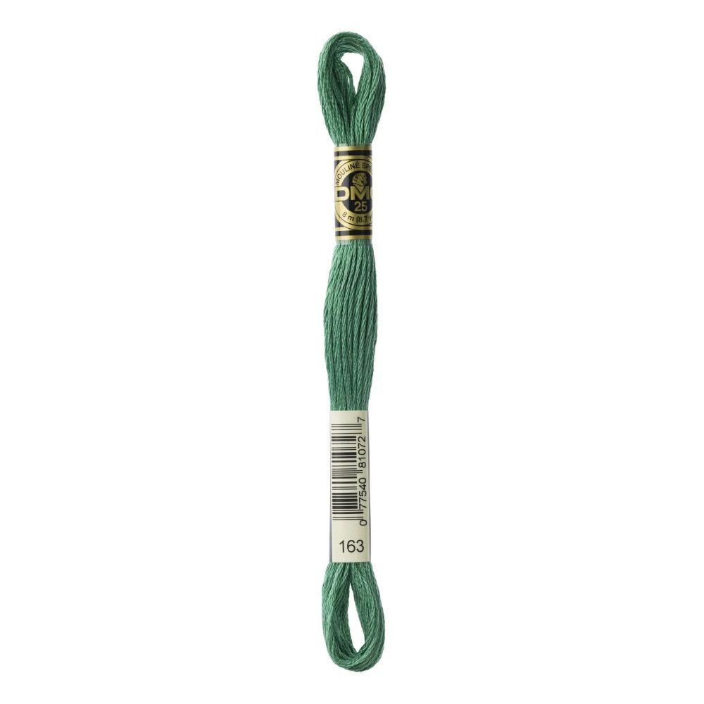 DMC 163 Six-Strand Floss – Medium Celadon Green DMC 163 Six-Strand Floss – Medium Celadon Green