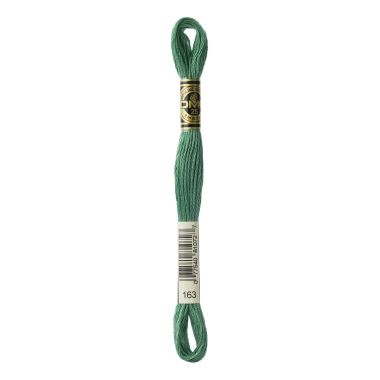 DMC 163 Six-Strand Floss – Medium Celadon Green
