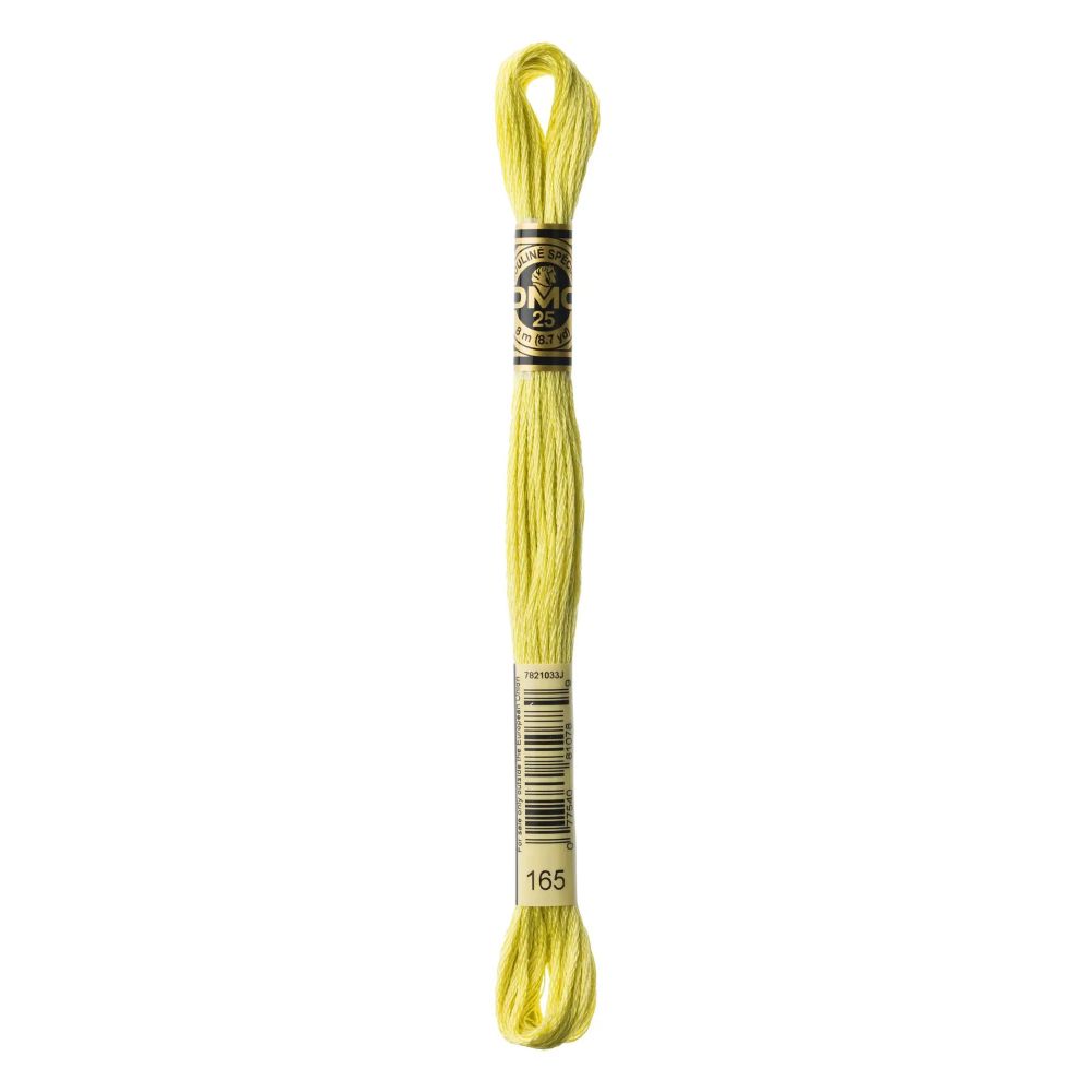 DMC 165 Six-Strand Floss – Very Light Moss Green DMC 165 Six-Strand Floss – Very Light Moss Green