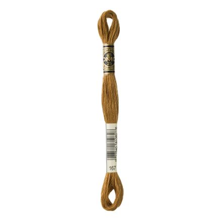 DMC 167 Six-Strand Floss – Very Dark Yellow Beige