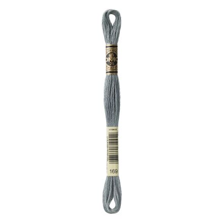 DMC 169 Six-Strand Floss – Light Pewter