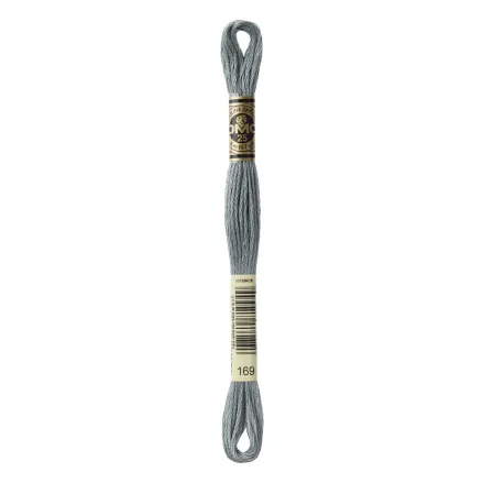 DMC 169 Six-Strand Floss – Light Pewter
