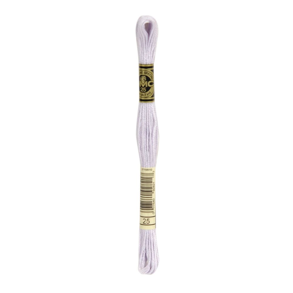 DMC 025 Six-Strand Floss – Ultra Light Lavender DMC 025 Six-Strand Floss – Ultra Light Lavender