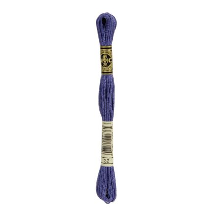 DMC 032 Six-Strand Floss – Dark Blueberry