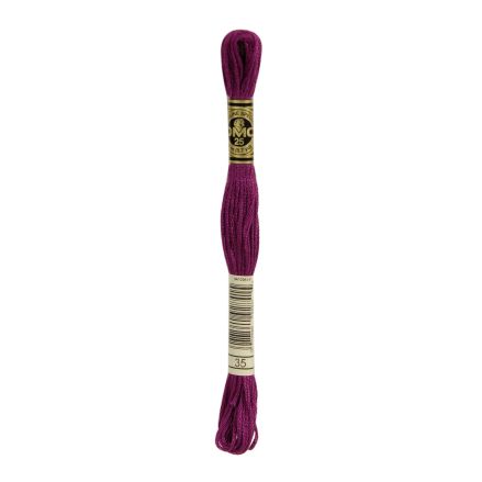 DMC 035 Six-Strand Floss – Very Dark Fuchsia