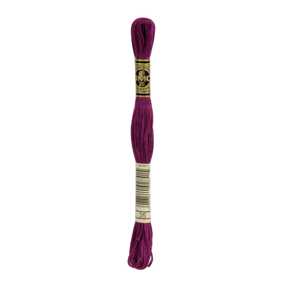 DMC 035 Six-Strand Floss – Very Dark Fuchsia DMC 035 Six-Strand Floss – Very Dark Fuchsia