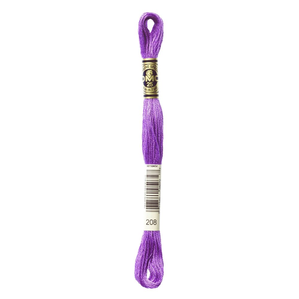DMC 208 Six-Strand Floss – Very Dark Lavender DMC 208 Six-Strand Floss – Very Dark Lavender