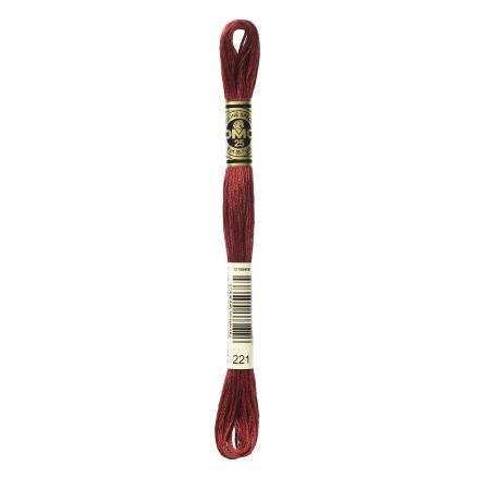 DMC 221 Six-Strand Floss – Very Dark Shell Pink