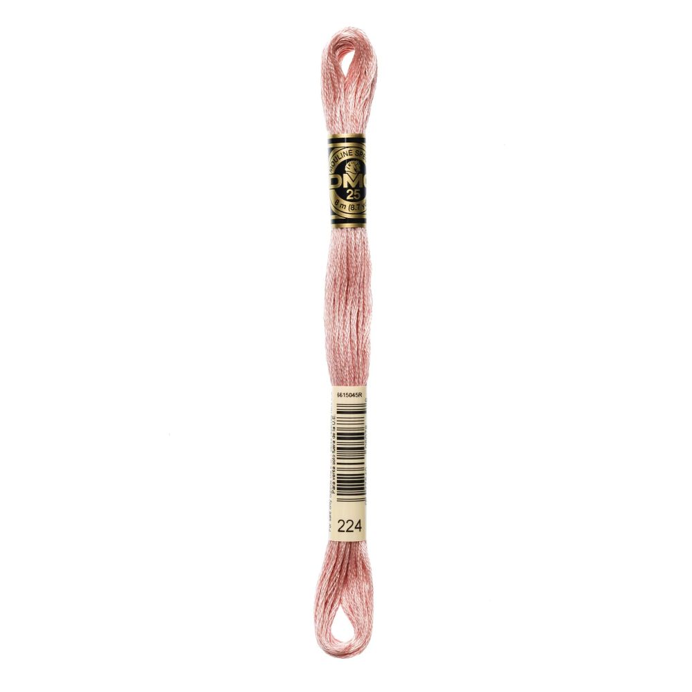 DMC 224 Six-Strand Floss – Very Light Shell Pink DMC 224 Six-Strand Floss – Very Light Shell Pink
