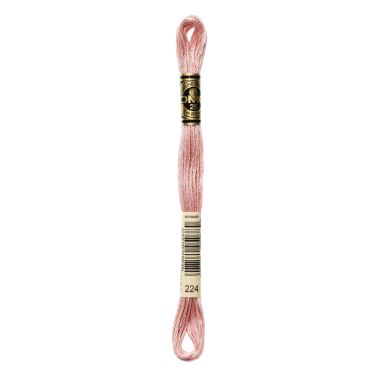 DMC 224 Six-Strand Floss – Very Light Shell Pink