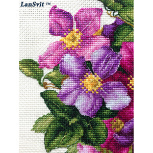 Cross Stitch Kit “Clematis” LanSvit А-001
