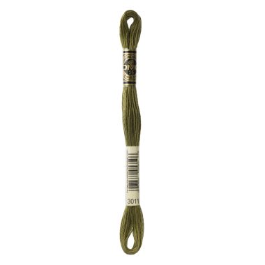 DMC 3011 Six-Strand Floss – Dark Khaki Green
