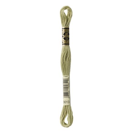 DMC 3013 Six-Strand Floss – Light Khaki Green