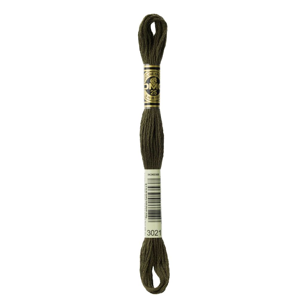 DMC 3021 Six-Strand Floss – Very Dark Brown Grey DMC 3021 Six-Strand Floss – Very Dark Brown Grey