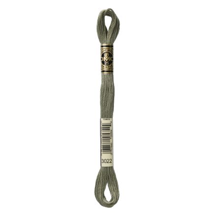 DMC 3022 Six-Strand Floss – Medium Brown Grey
