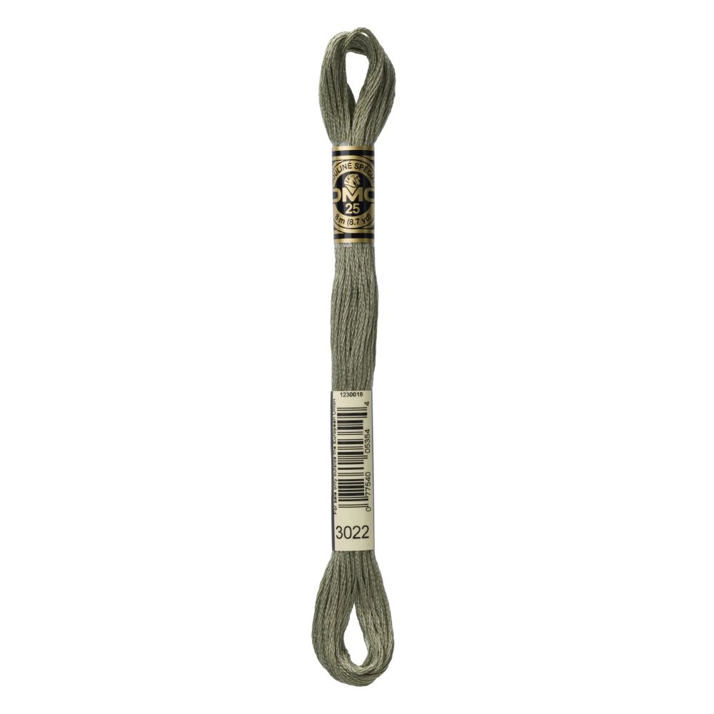 DMC 3022 Six-Strand Floss – Medium Brown Grey DMC 3022 Six-Strand Floss – Medium Brown Grey
