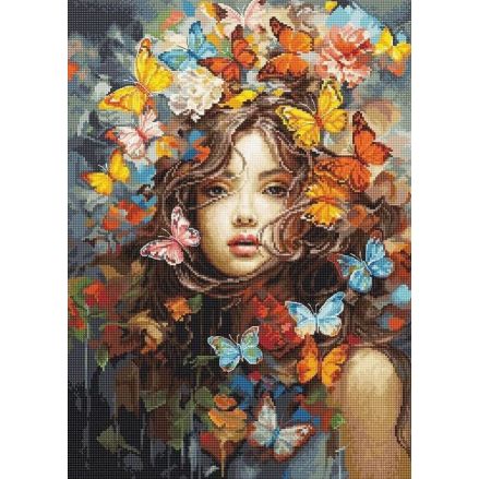 Cross Stitch Kit Luca-S - Butterflies Magic, BU5043